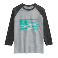Sexual Assault Awareness Raglan Shirt It's a Beautiful Day To Believe Survivors