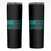 Sexual Assault Awareness Skinny Tumbler It's a Beautiful Day To Believe Survivors