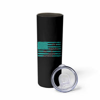 Sexual Assault Awareness Skinny Tumbler It's a Beautiful Day To Believe Survivors