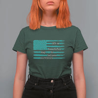 Sexual Assault Awareness T Shirt For Women It's a Beautiful Day To Believe Survivors