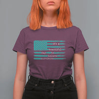 Sexual Assault Awareness T Shirt For Women It's a Beautiful Day To Believe Survivors