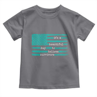 Sexual Assault Awareness Toddler T Shirt It's a Beautiful Day To Believe Survivors