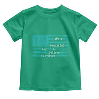 Sexual Assault Awareness Toddler T Shirt It's a Beautiful Day To Believe Survivors