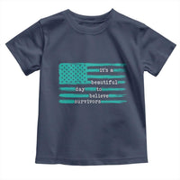 Sexual Assault Awareness Toddler T Shirt It's a Beautiful Day To Believe Survivors