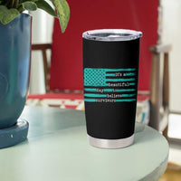 Sexual Assault Awareness Tumbler Cup It's a Beautiful Day To Believe Survivors
