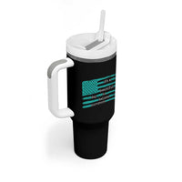 Sexual Assault Awareness Tumbler With Handle It's a Beautiful Day To Believe Survivors