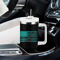 Sexual Assault Awareness Tumbler With Handle It's a Beautiful Day To Believe Survivors