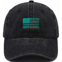 Sexual Assault Awareness Washed Cotton Baseball Cap It's a Beautiful Day To Believe Survivors