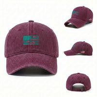 Sexual Assault Awareness Washed Cotton Baseball Cap It's a Beautiful Day To Believe Survivors