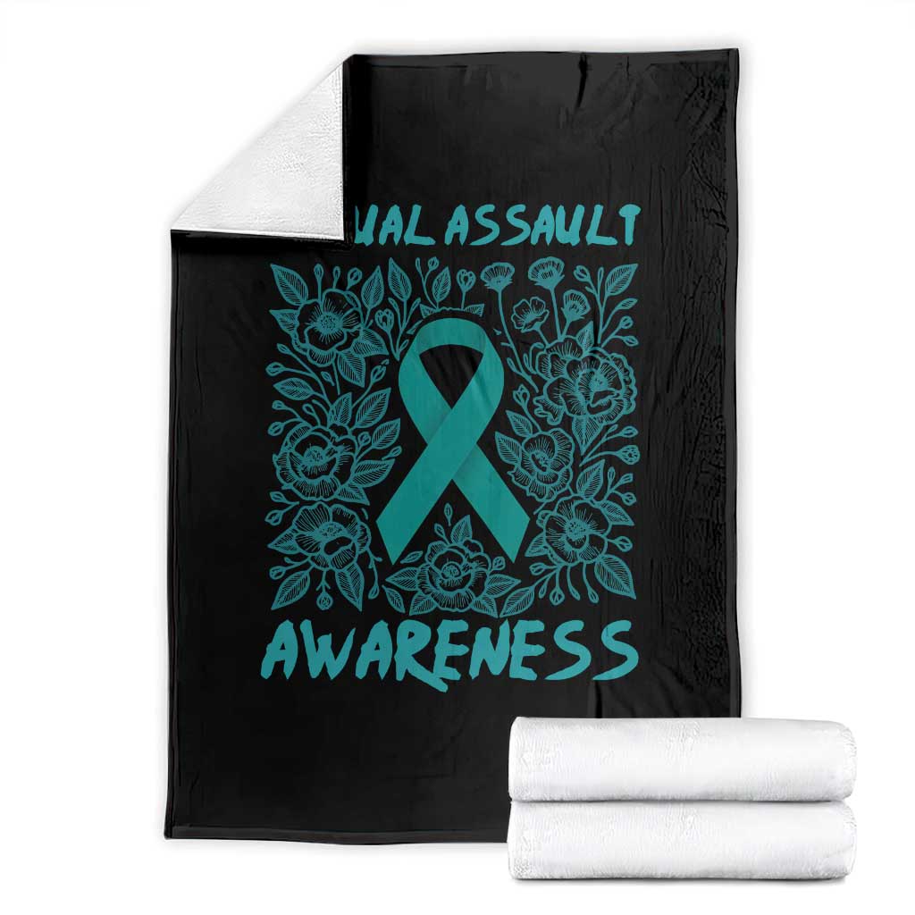 Sexual Assault Awareness Month Throw Blanket