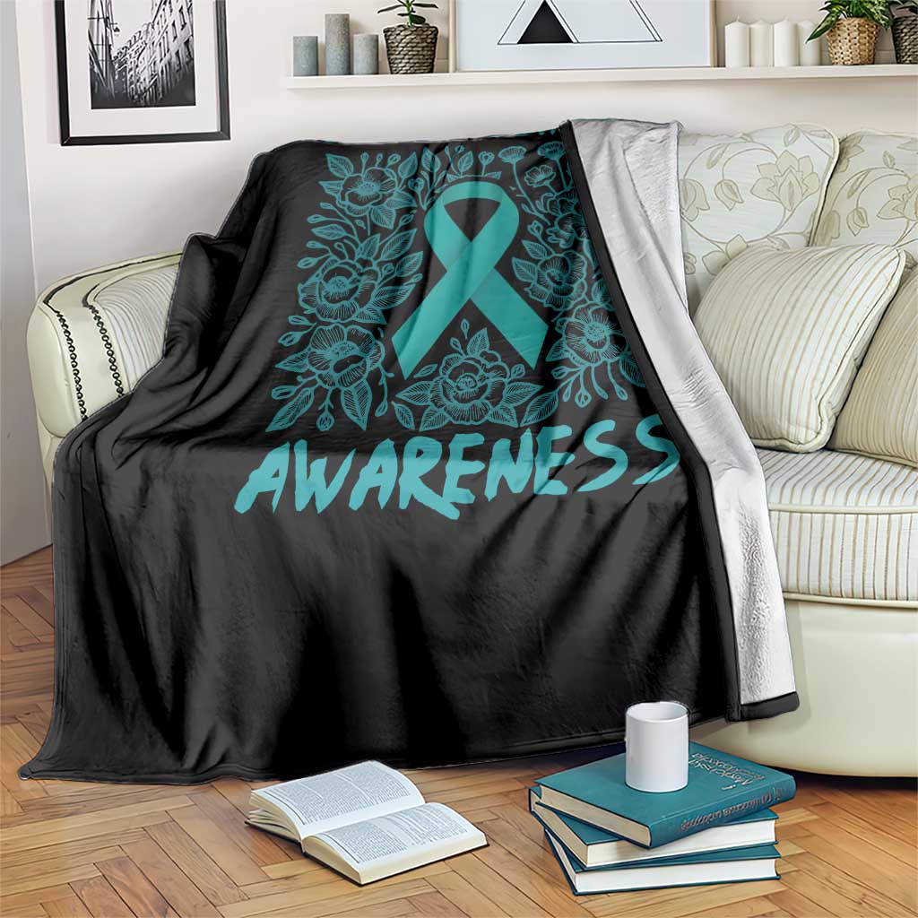 Sexual Assault Awareness Month Throw Blanket