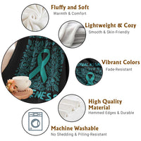Sexual Assault Awareness Month Throw Blanket