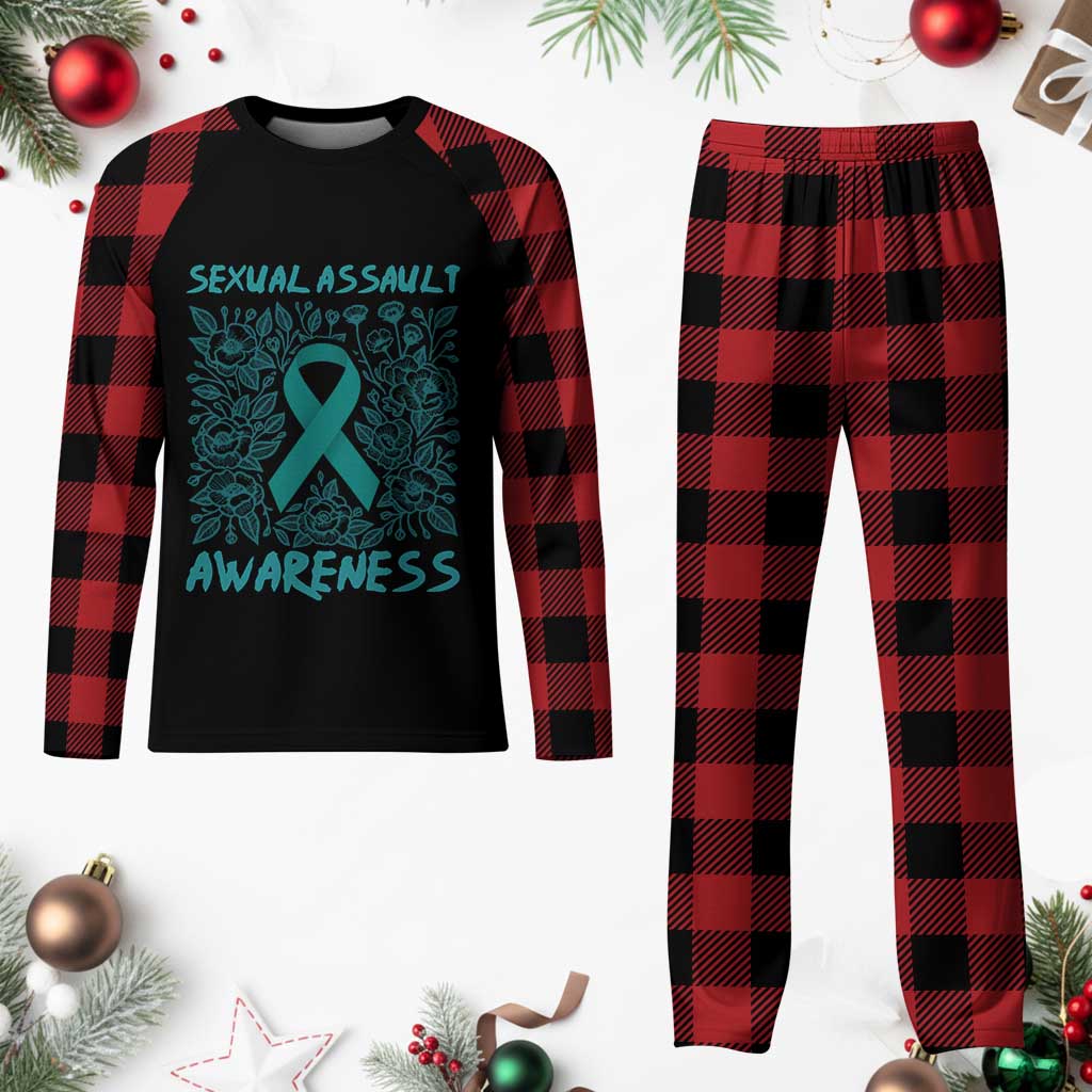 Sexual Assault Awareness Month Plaid Pajama Set