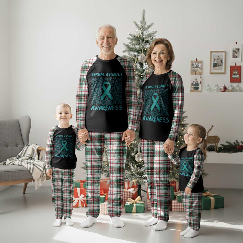 Sexual Assault Awareness Month Plaid Pajama Set
