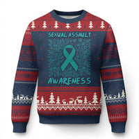 Sexual Assault Awareness Month Ugly Christmas Sweater