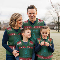 Sexual Assault Awareness Month V-Neck Knit Sweater Vest