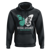 April Sexual Assault Awareness Hoodie Teal Ribbon Flower