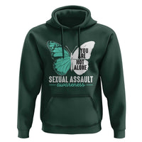 April Sexual Assault Awareness Hoodie Teal Ribbon Flower
