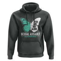 April Sexual Assault Awareness Hoodie Teal Ribbon Flower