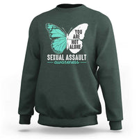April Sexual Assault Awareness Sweatshirt Teal Ribbon Flower