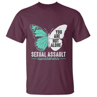 April Sexual Assault Awareness T Shirt Teal Ribbon Flower