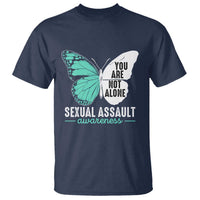 April Sexual Assault Awareness T Shirt Teal Ribbon Flower