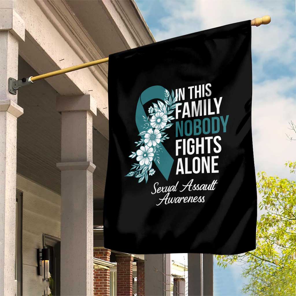 Sexual Assault Awareness Garden Flag In This Family Nobody Fights Alone