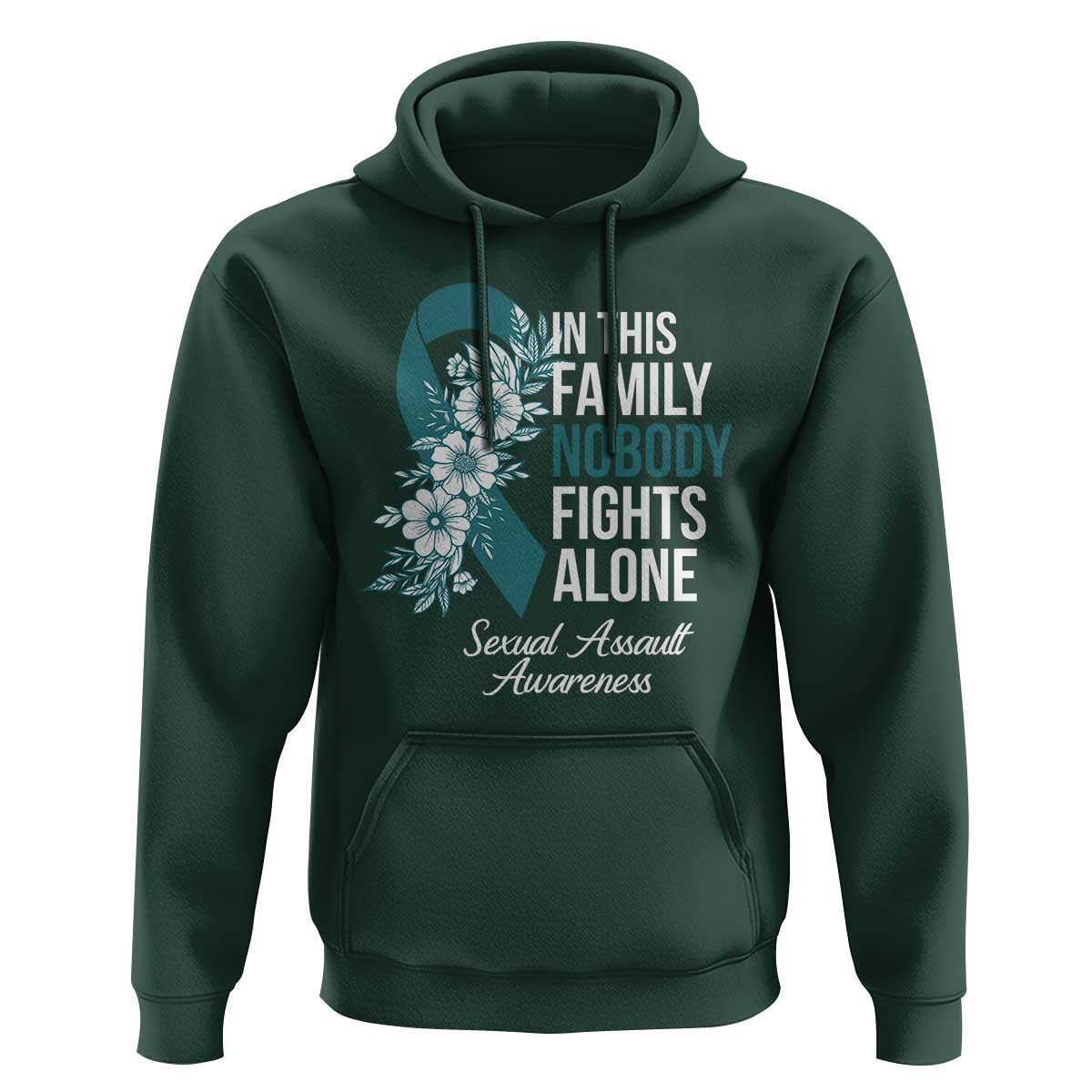 Sexual Assault Awareness Hoodie In This Family Nobody Fights Alone