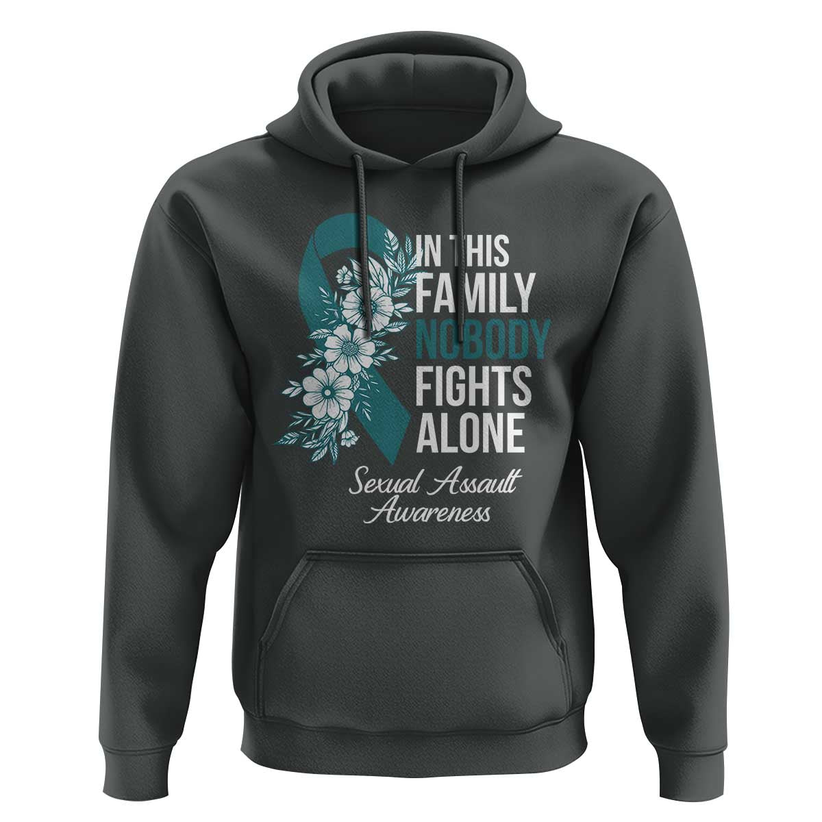 Sexual Assault Awareness Hoodie In This Family Nobody Fights Alone