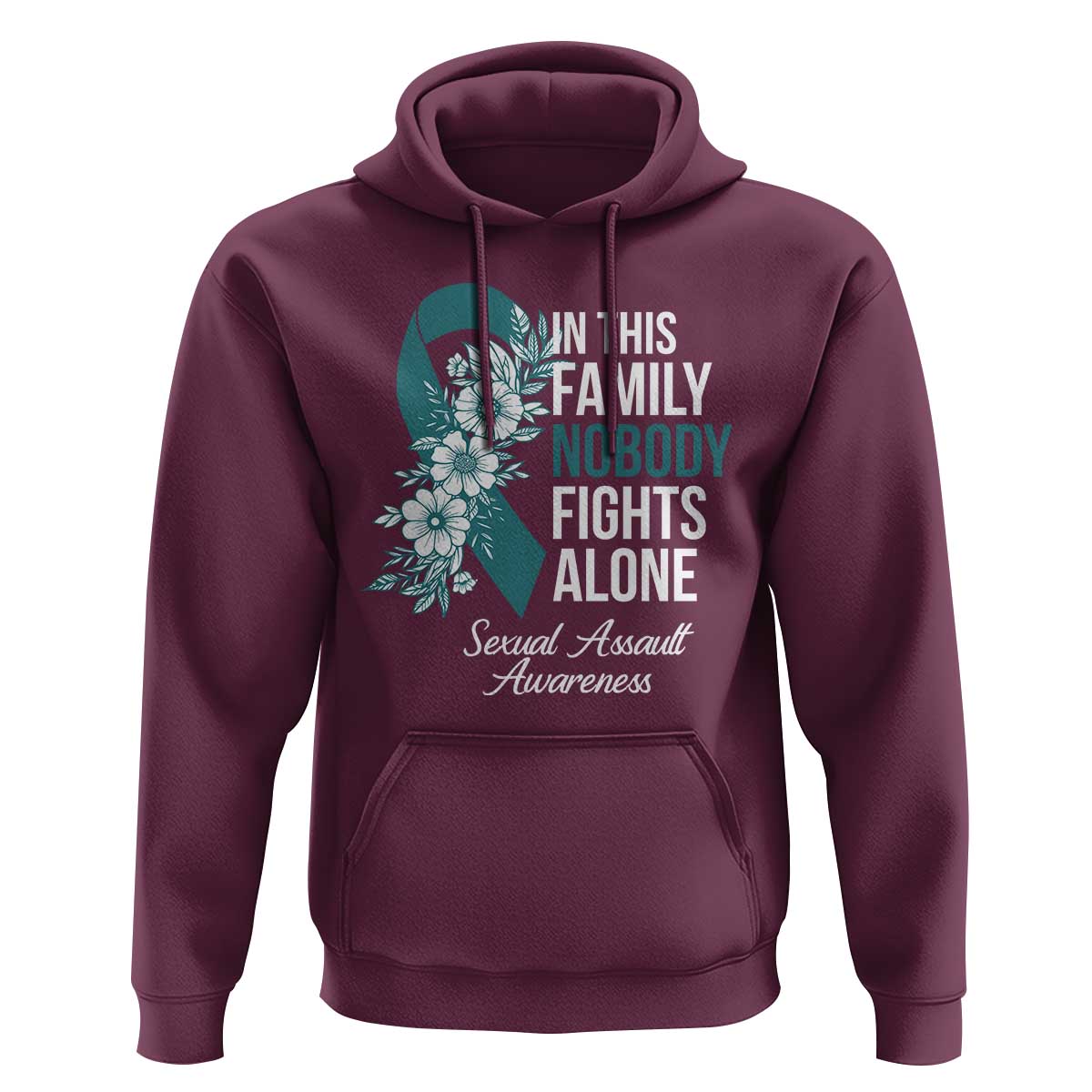 Sexual Assault Awareness Hoodie In This Family Nobody Fights Alone