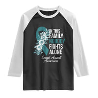 Sexual Assault Awareness Raglan Shirt In This Family Nobody Fights Alone