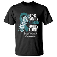 Sexual Assault Awareness T Shirt In This Family Nobody Fights Alone