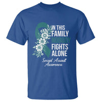 Sexual Assault Awareness T Shirt In This Family Nobody Fights Alone
