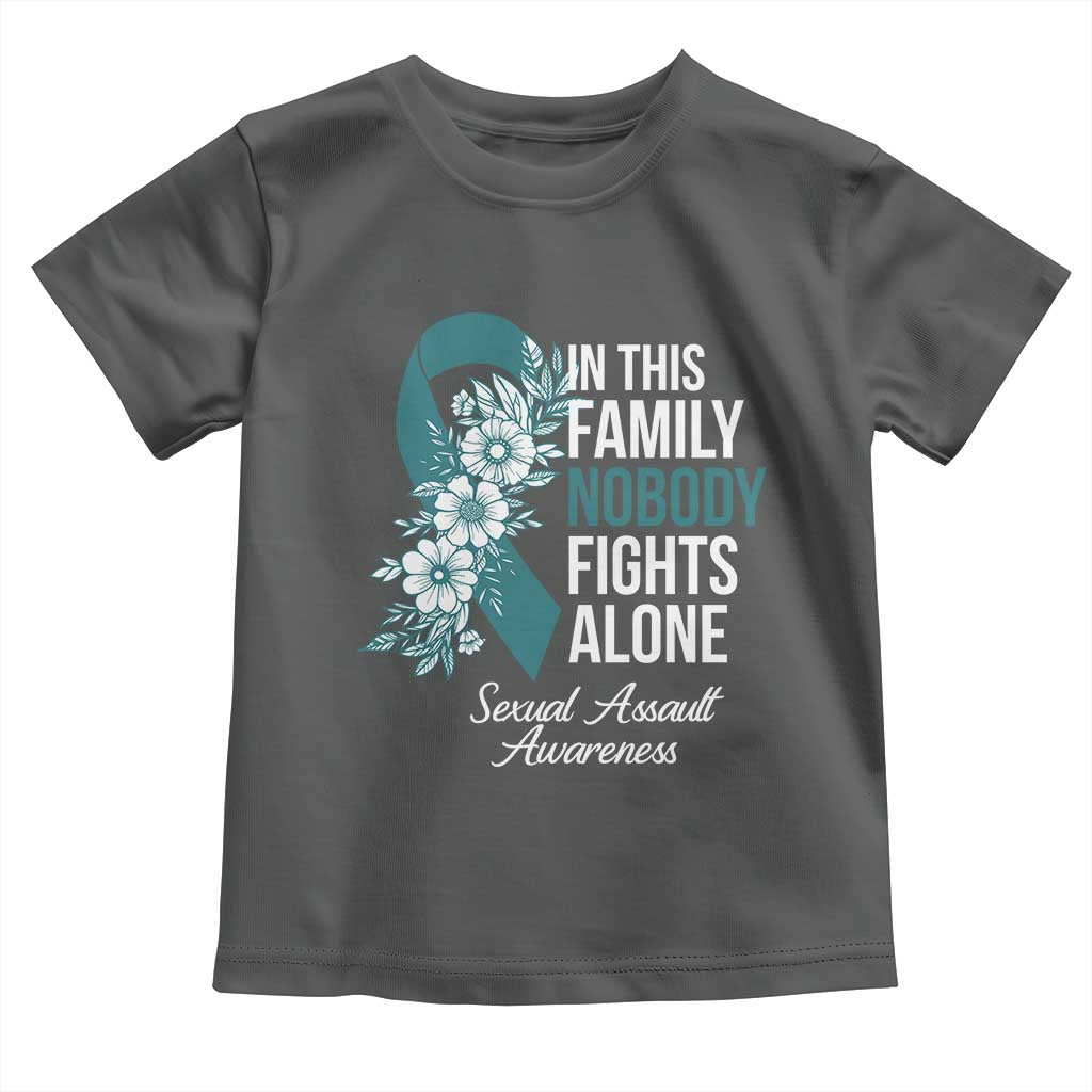 Sexual Assault Awareness Toddler T Shirt In This Family Nobody Fights Alone