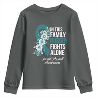 Sexual Assault Awareness Youth Sweatshirt In This Family Nobody Fights Alone