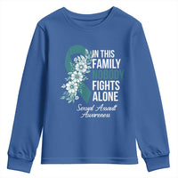 Sexual Assault Awareness Youth Sweatshirt In This Family Nobody Fights Alone