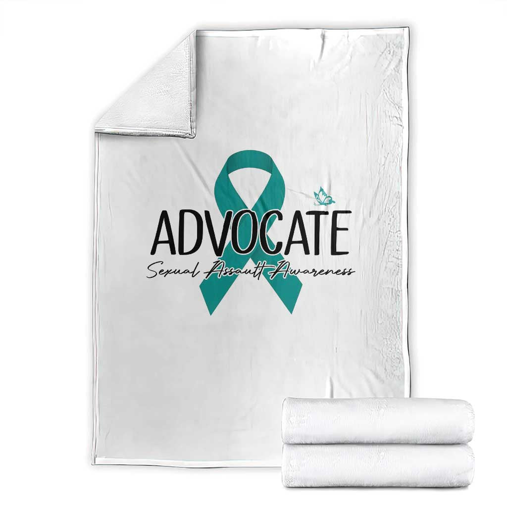 Sexual Assault Awareness Advocate Throw Blanket