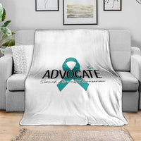 Sexual Assault Awareness Advocate Throw Blanket