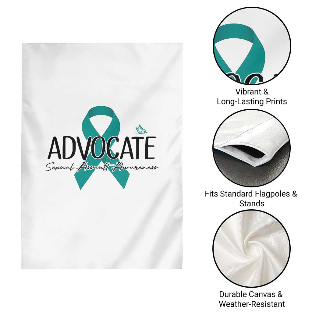 Sexual Assault Awareness Advocate Garden Flag