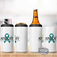 Sexual Assault Awareness Advocate 4 in 1 Can Cooler Tumbler