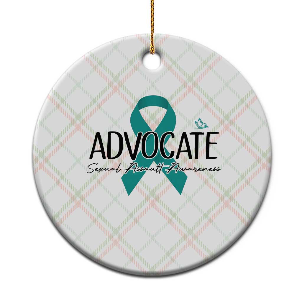 Sexual Assault Awareness Advocate Ceramic Ornament