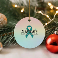 Sexual Assault Awareness Advocate Ceramic Ornament