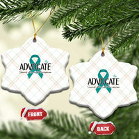 Sexual Assault Awareness Advocate Ceramic Ornament