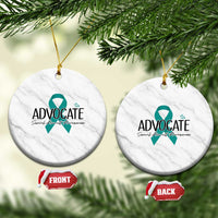 Sexual Assault Awareness Advocate Ceramic Ornament