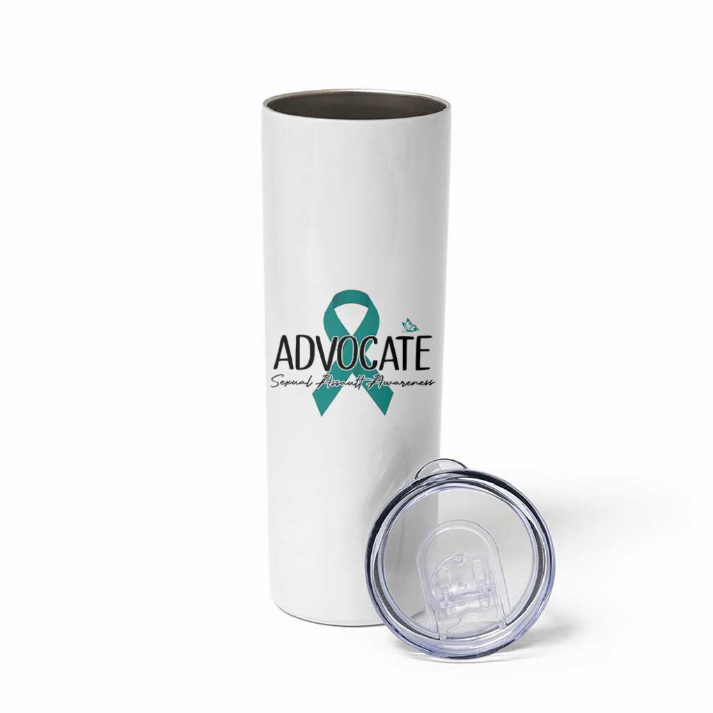 Sexual Assault Awareness Advocate Skinny Tumbler