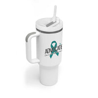 Sexual Assault Awareness Advocate Tumbler With Handle
