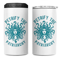 Sexual Assault Awareness 4 in 1 Can Cooler Tumbler Petrify The Patriarchy Medusa Feminism