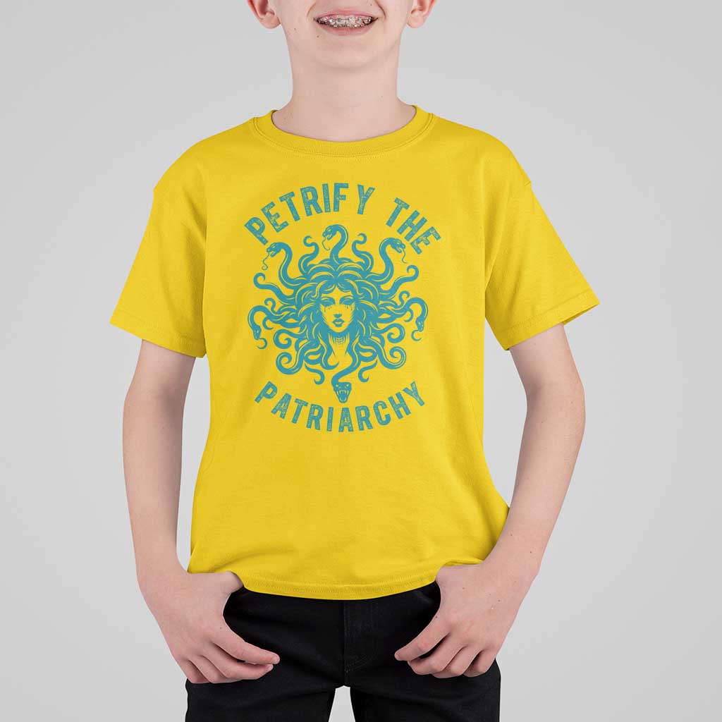 Sexual Assault Awareness T Shirt For Kid Petrify The Patriarchy Medusa Feminism