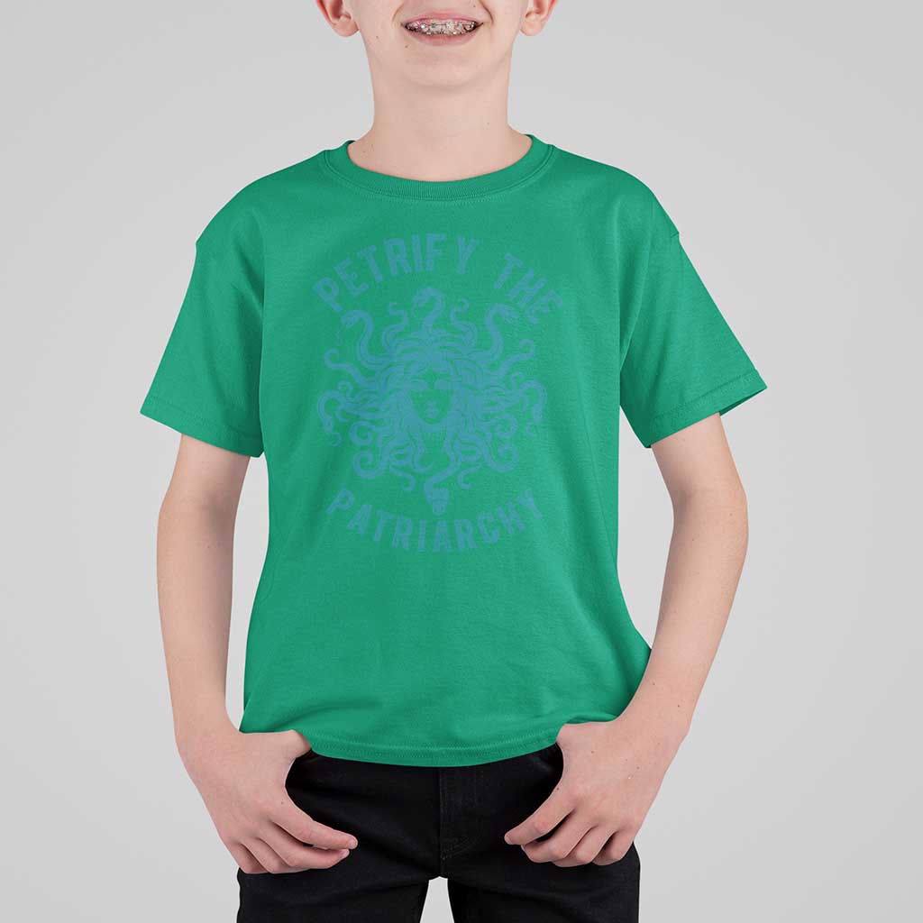 Sexual Assault Awareness T Shirt For Kid Petrify The Patriarchy Medusa Feminism