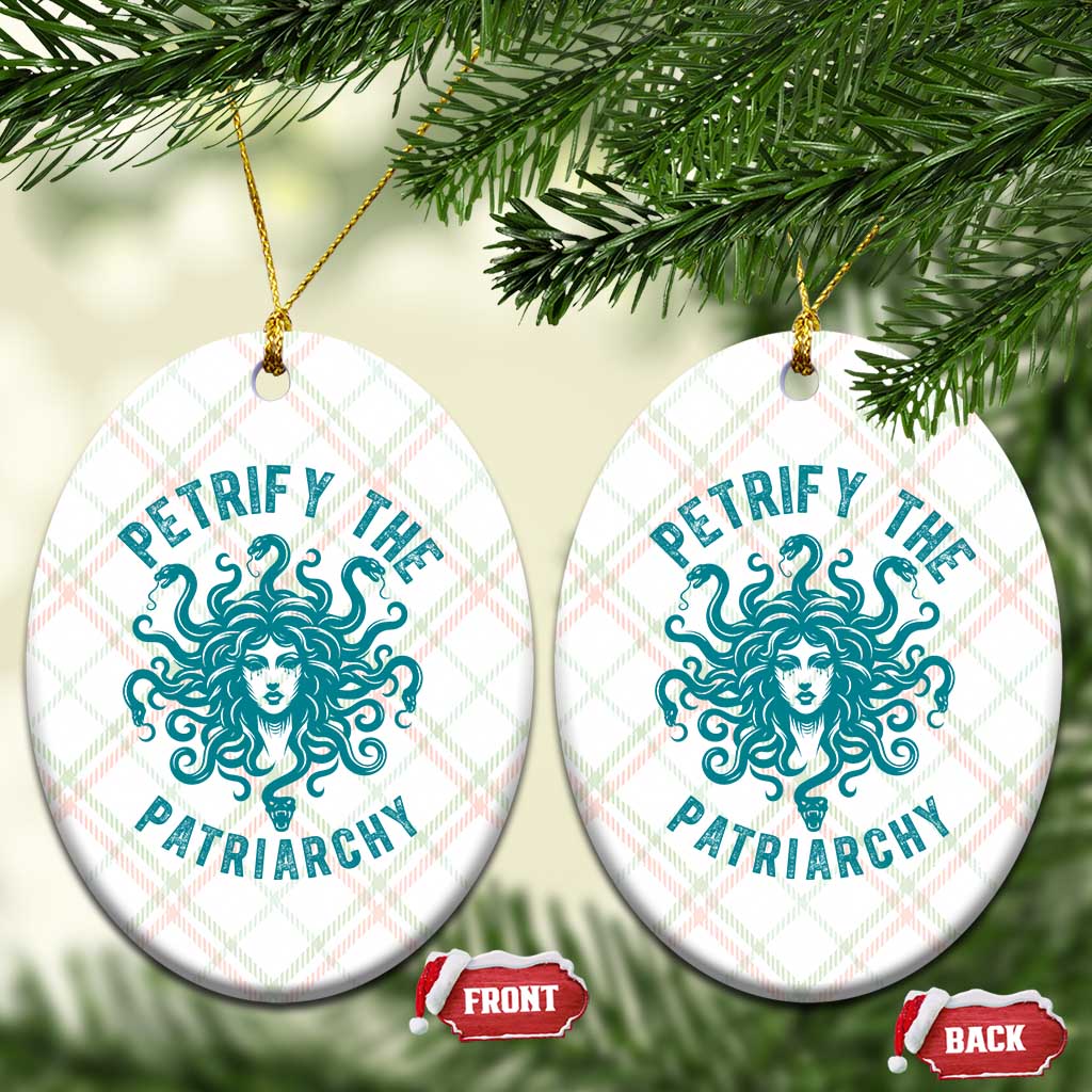 Sexual Assault Awareness Ceramic Ornament Petrify The Patriarchy Medusa Feminism